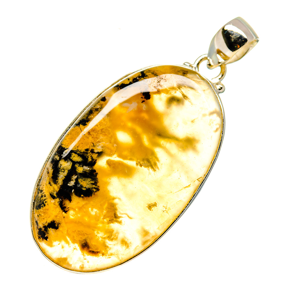 Plume Agate Pendants handcrafted by Anasilvercos - PD739951