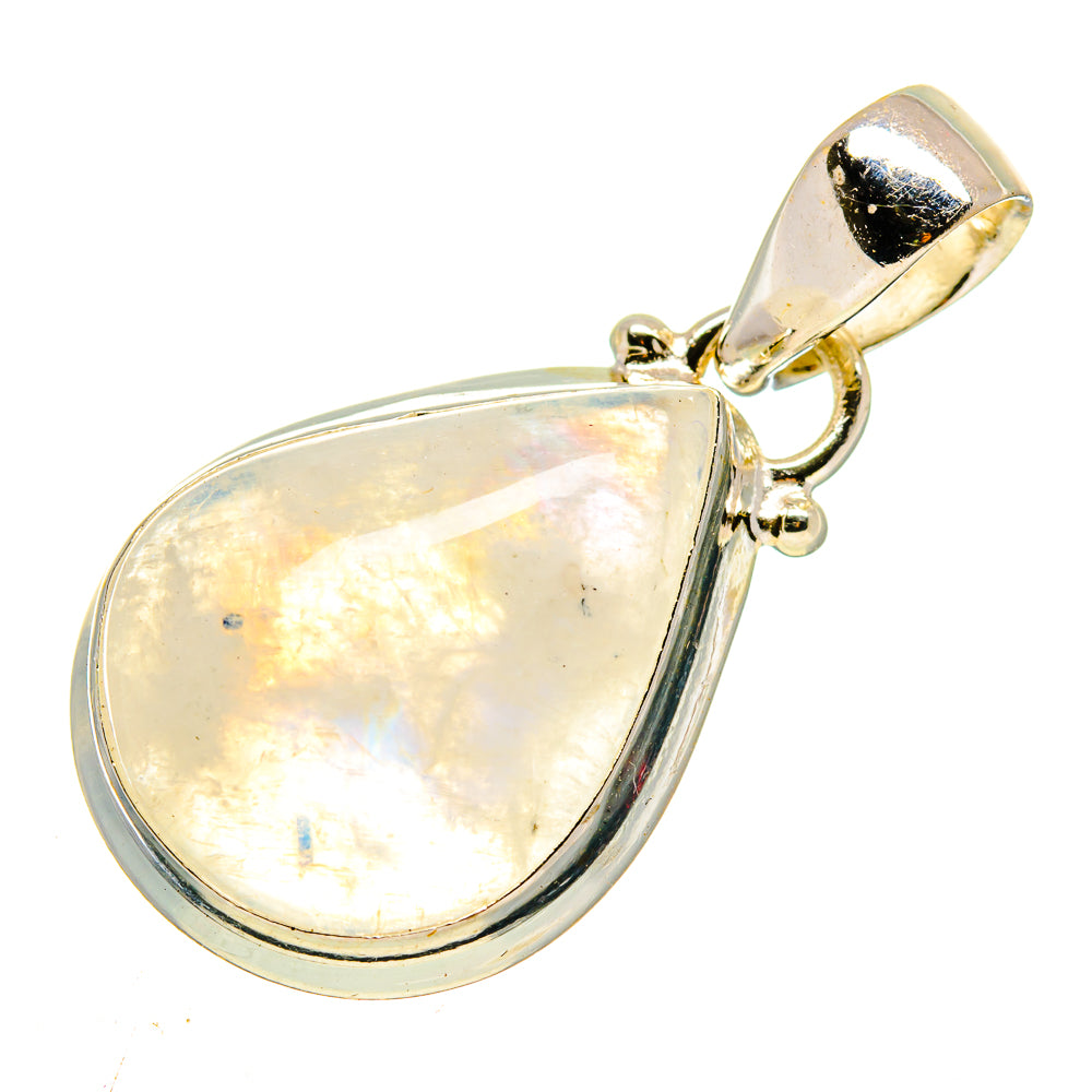 Rainbow Moonstone Pendants handcrafted by Anasilvercos - PD739992