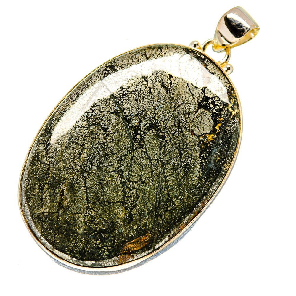 Feder Pyrite Pendants handcrafted by Anasilvercos - PD740007