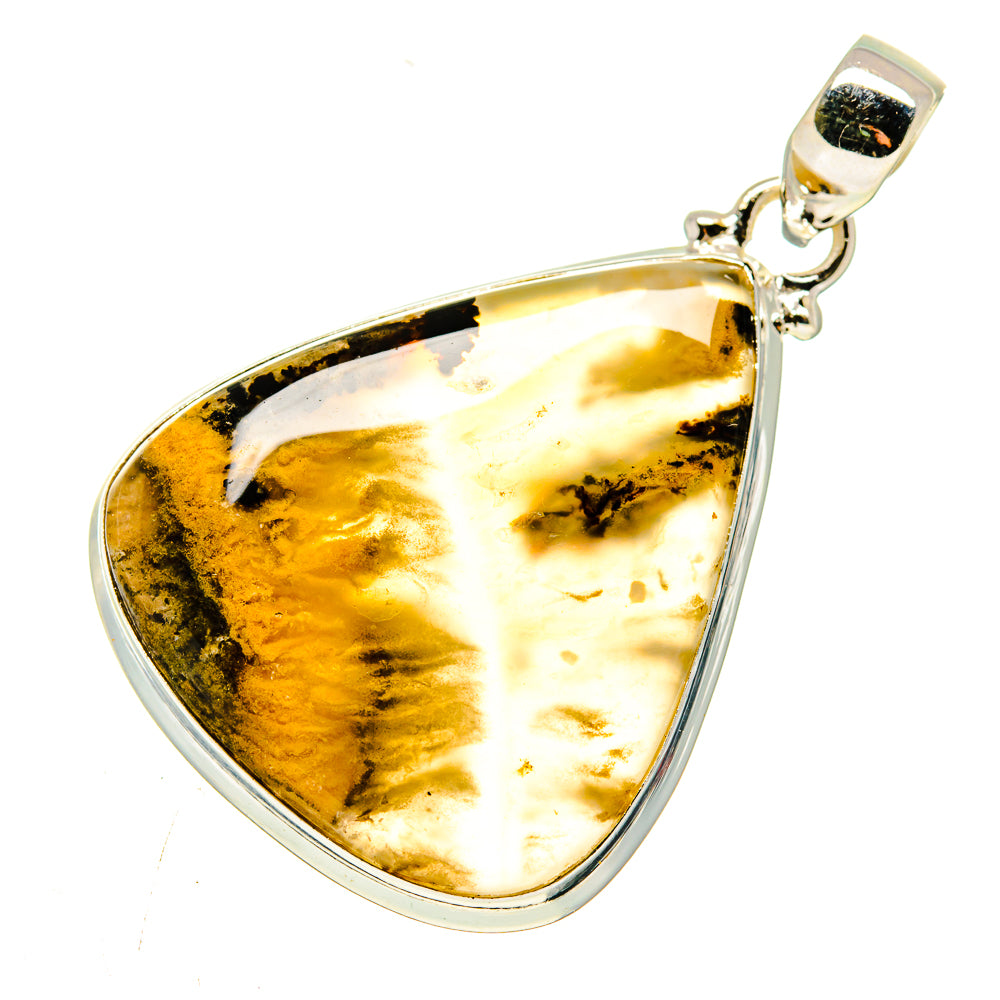 Plume Agate Pendants handcrafted by Anasilvercos - PD740030