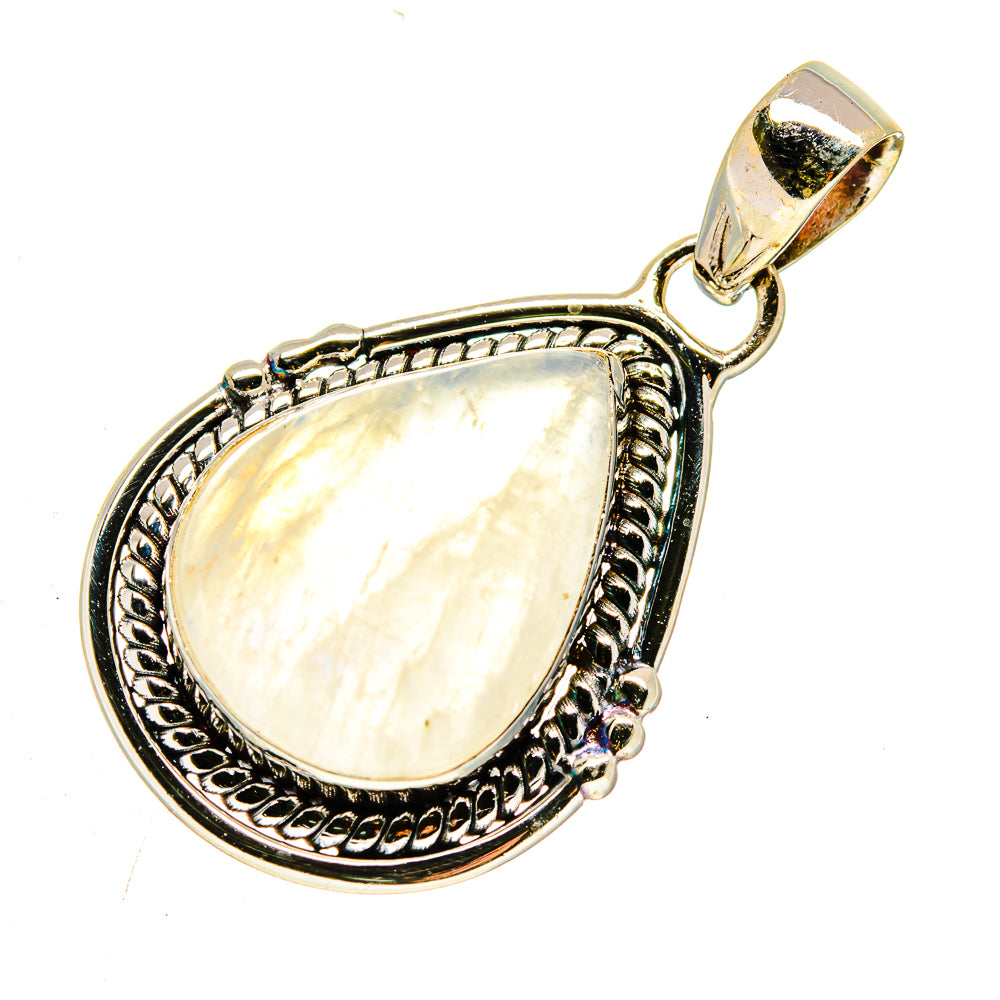 Rainbow Moonstone Pendants handcrafted by Anasilvercos - PD740094
