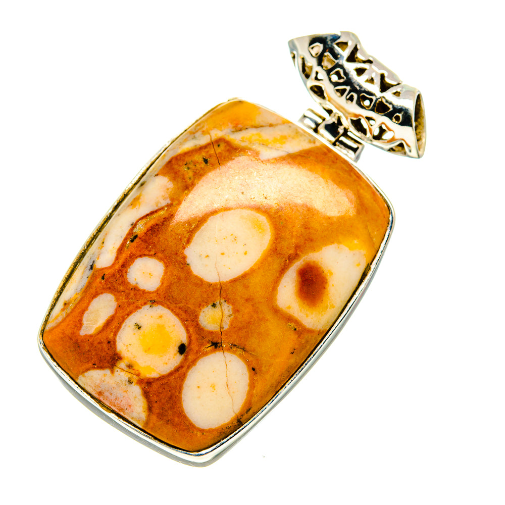 Peanut Wood Jasper Pendants handcrafted by Anasilvercos - PD740104