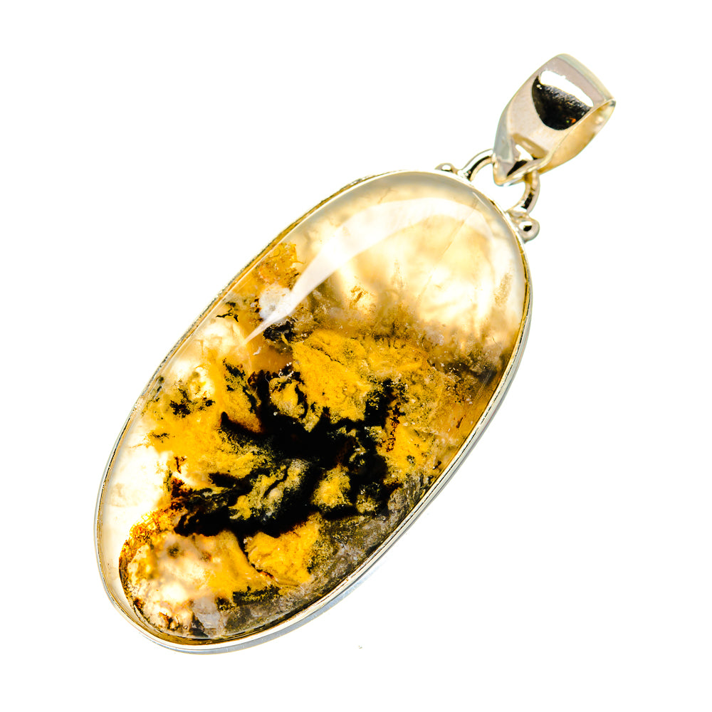 Plume Agate Pendants handcrafted by Anasilvercos - PD740109