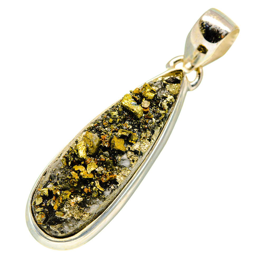 Pyrite Pendants handcrafted by Anasilvercos - PD740332