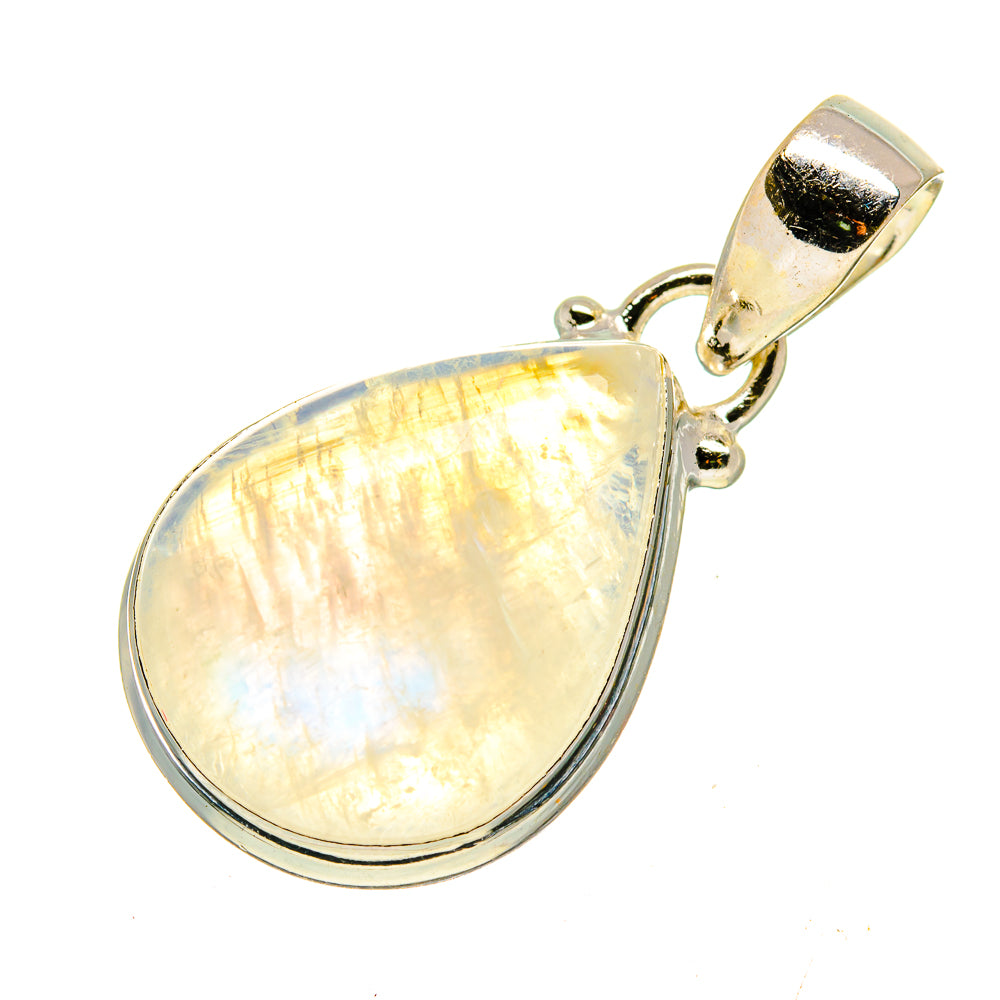 Rainbow Moonstone Pendants handcrafted by Anasilvercos - PD740461