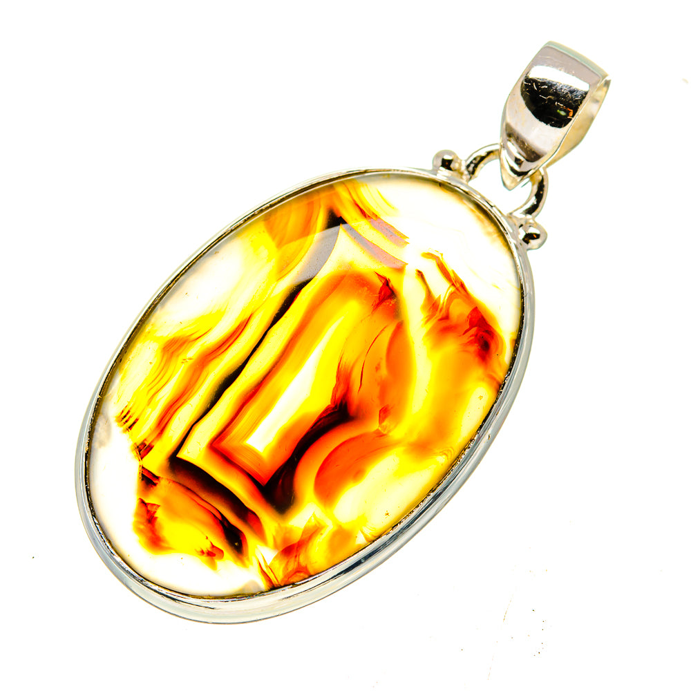 Botswana Agate Pendants handcrafted by Anasilvercos - PD740523