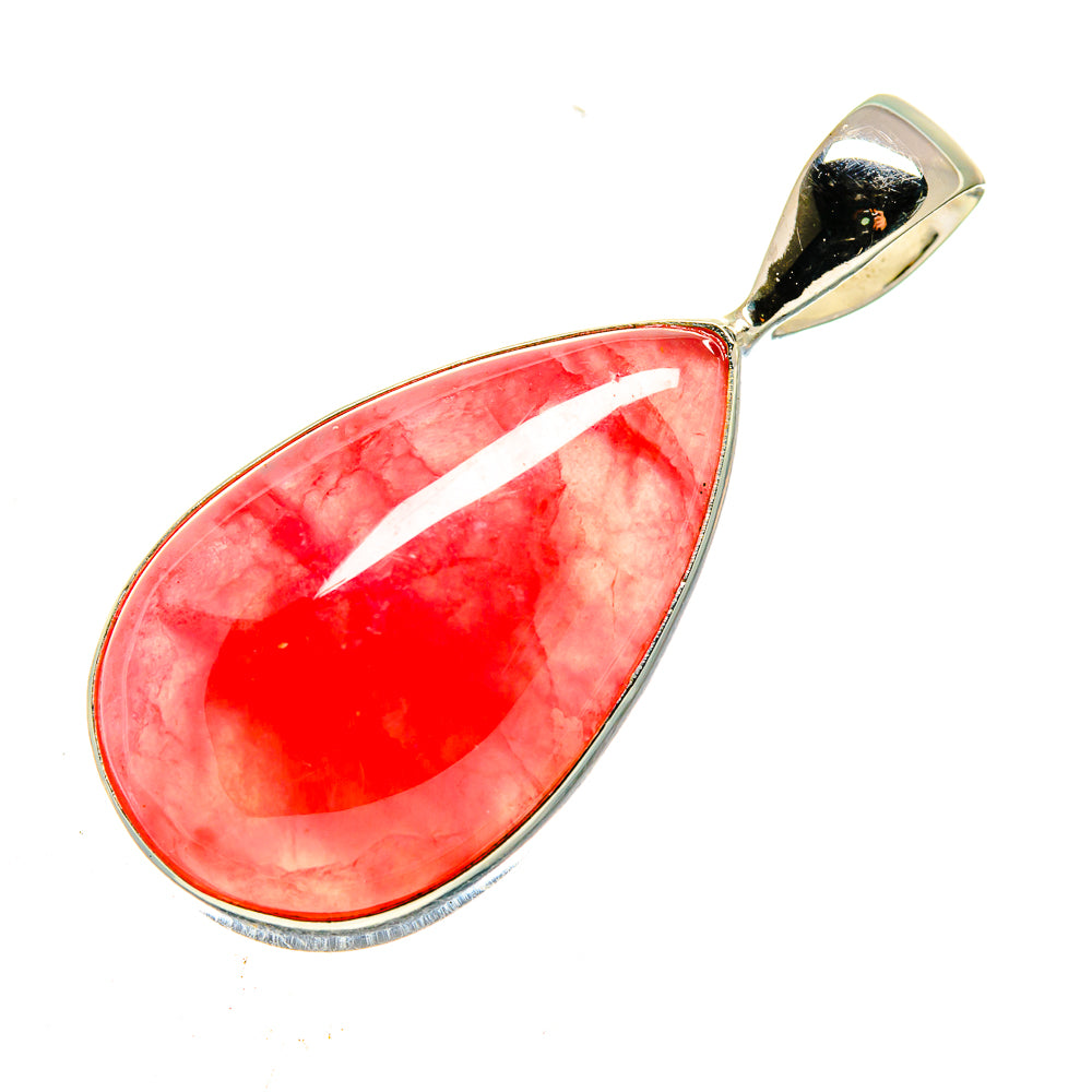 Pink Agate Pendants handcrafted by Anasilvercos - PD740620