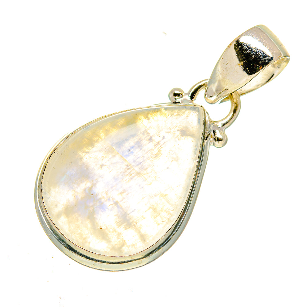 Rainbow Moonstone Pendants handcrafted by Anasilvercos - PD740631