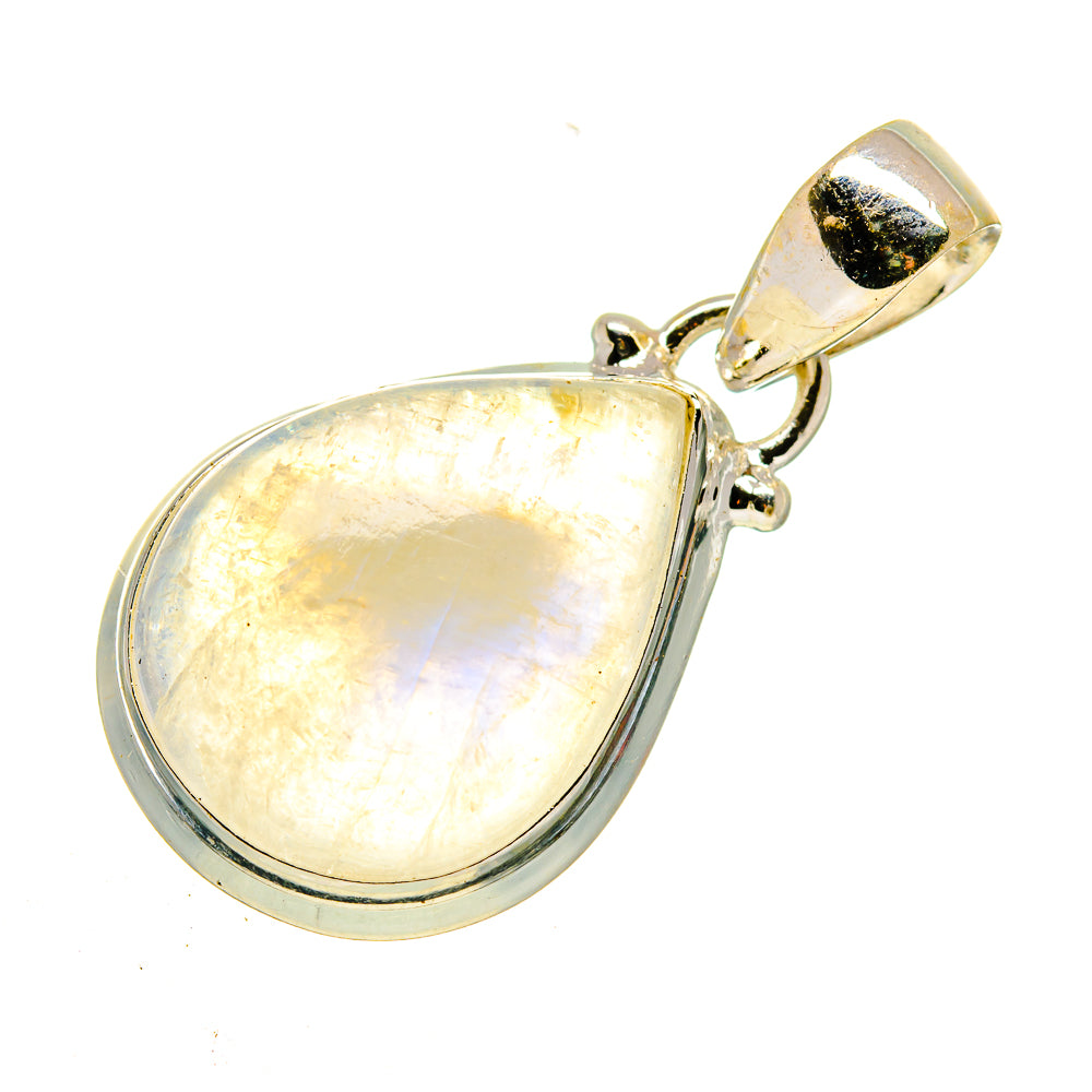 Rainbow Moonstone Pendants handcrafted by Anasilvercos - PD740643