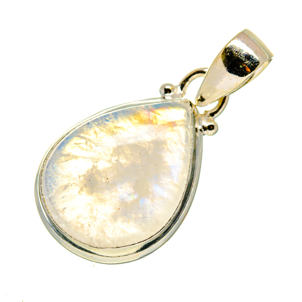 Rainbow Moonstone Pendants handcrafted by Anasilvercos - PD740686