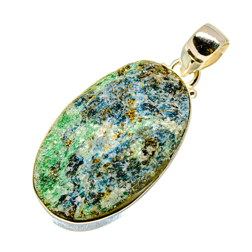 Green Fuchsite Crystal Pendants handcrafted by Anasilvercos - PD740710