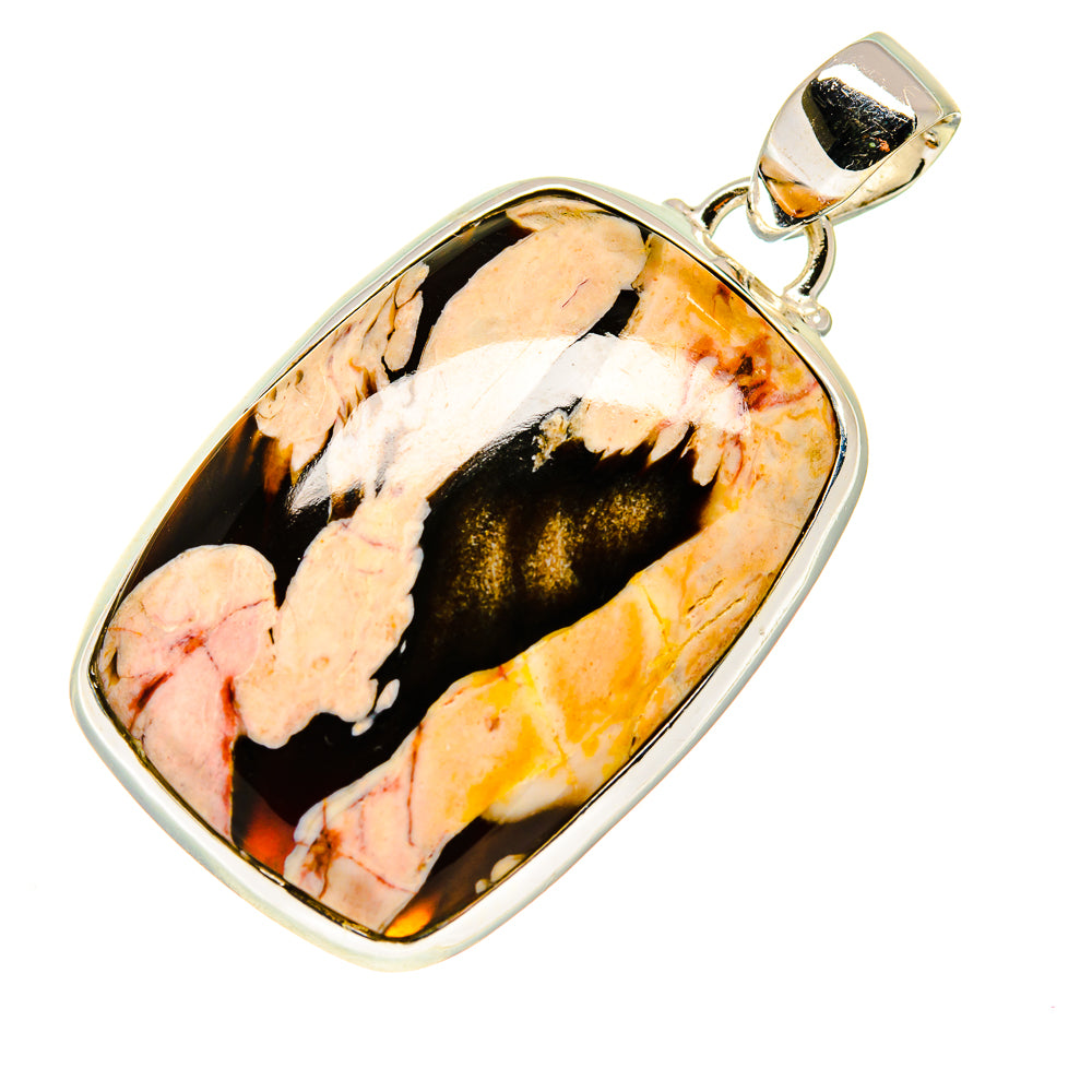 Peanut Wood Jasper Pendants handcrafted by Anasilvercos - PD740717