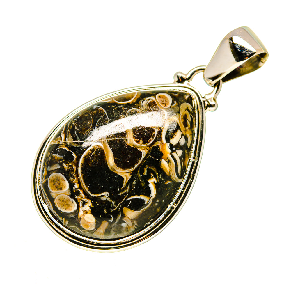 Marston Marble Fossil Pendants handcrafted by Anasilvercos - PD740740