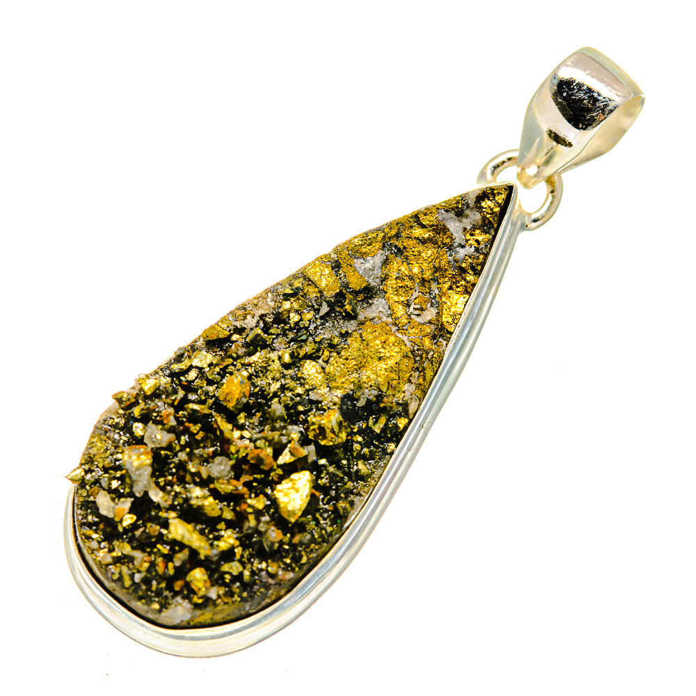 Pyrite Pendants handcrafted by Anasilvercos - PD740800