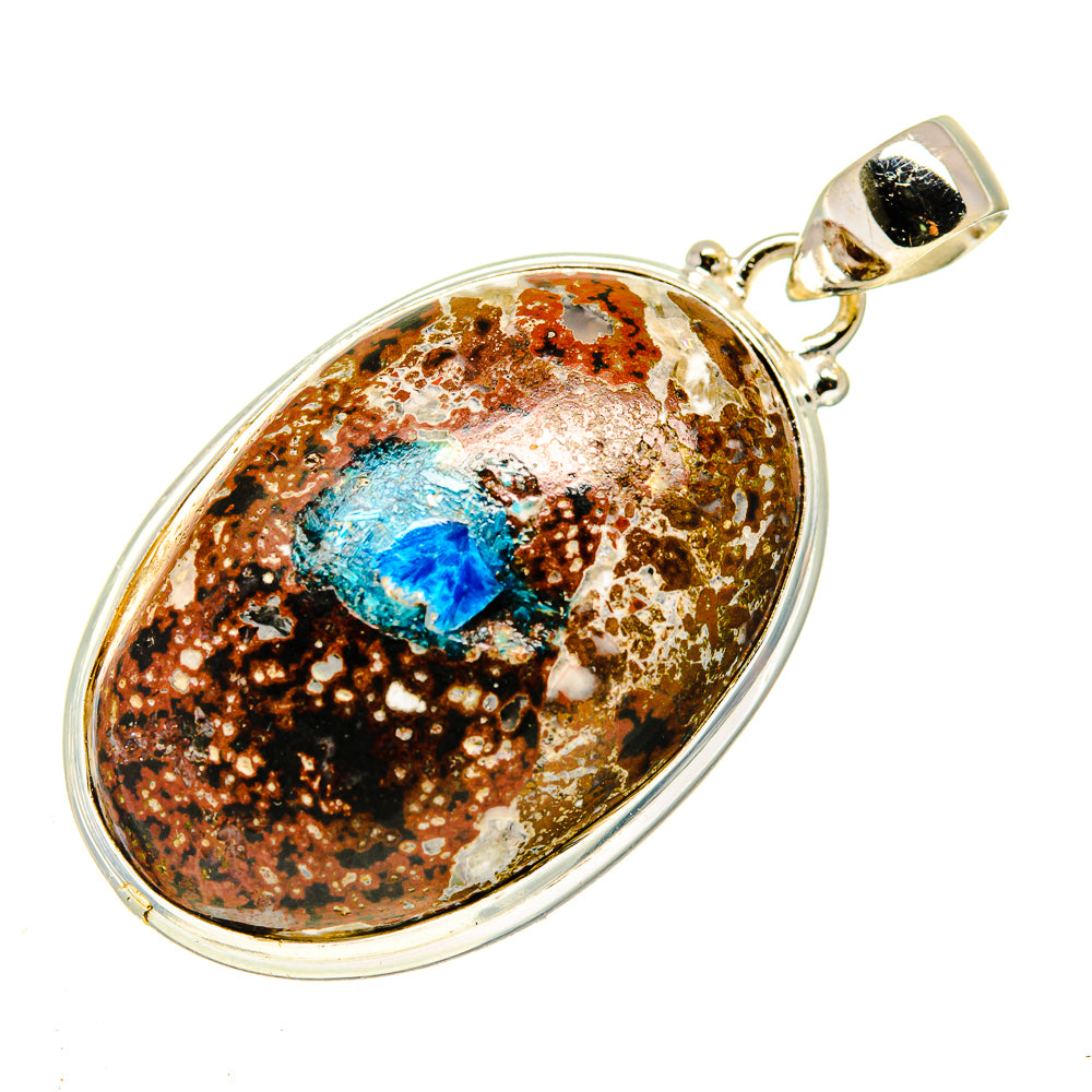 K2 Blue Azurite Pendants handcrafted by Anasilvercos - PD740811