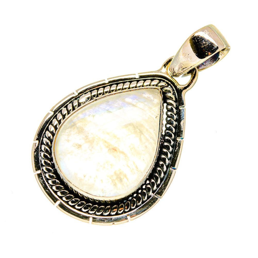 Rainbow Moonstone Pendants handcrafted by Anasilvercos - PD740816