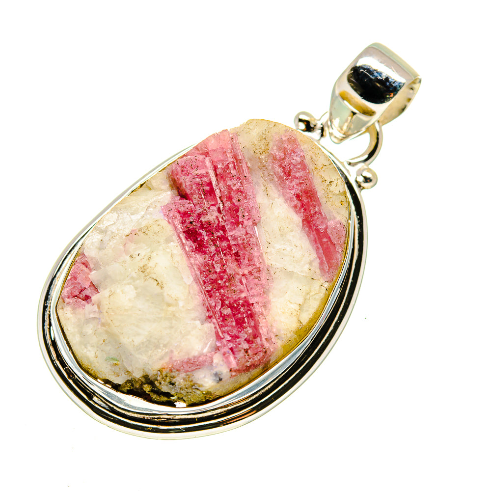 Pink Tourmaline Pendants handcrafted by Anasilvercos - PD741038