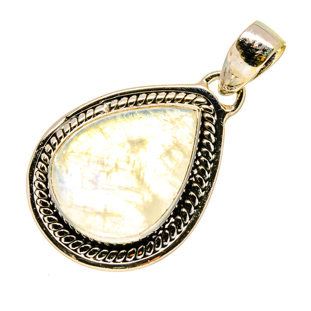 Rainbow Moonstone Pendants handcrafted by Anasilvercos - PD741056