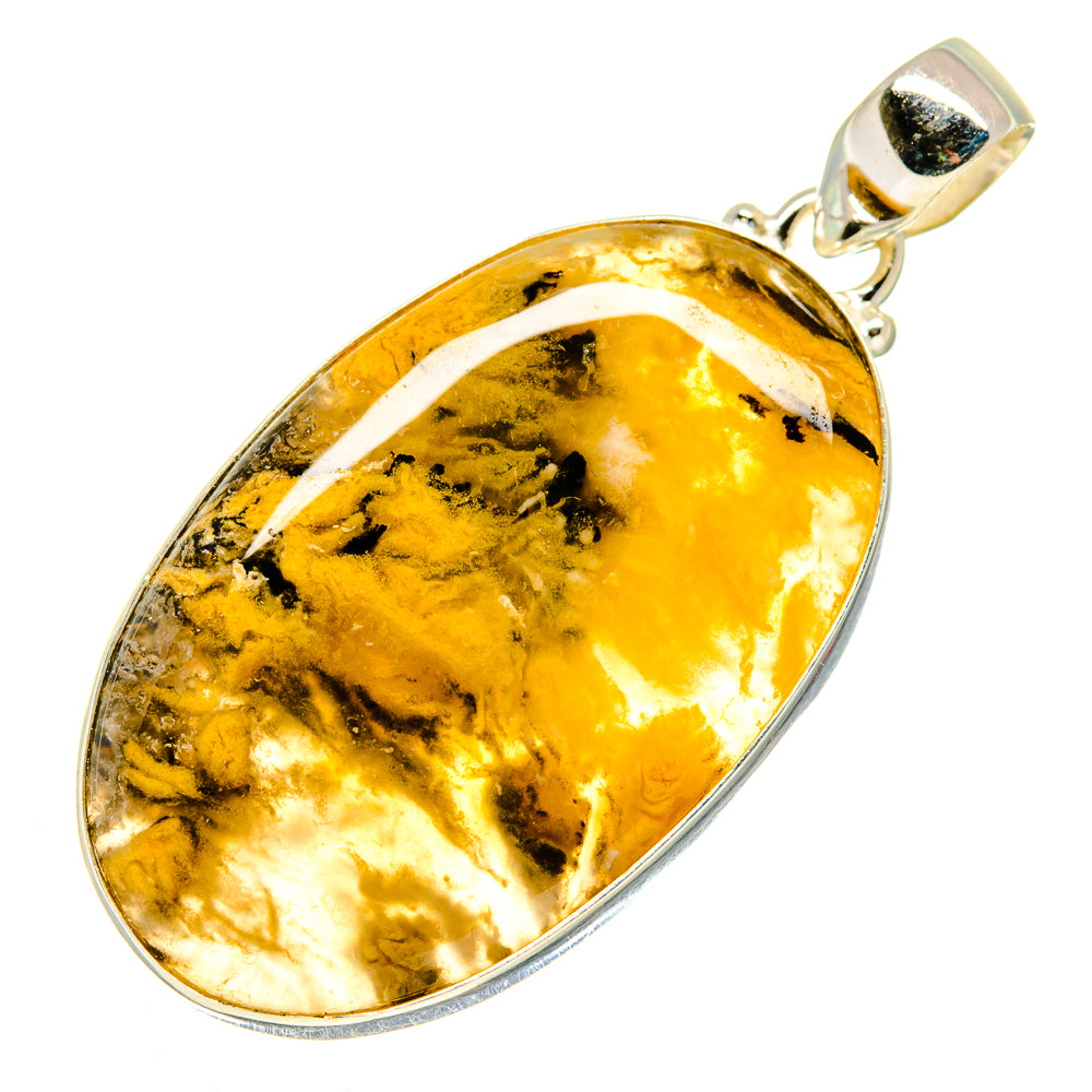 Plume Agate Pendants handcrafted by Anasilvercos - PD741088
