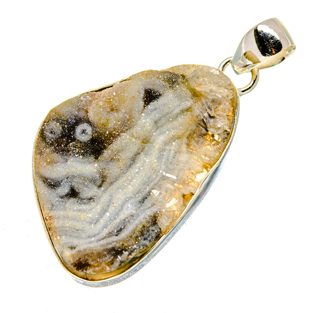 Desert Druzy Pendants handcrafted by Anasilvercos - PD741272