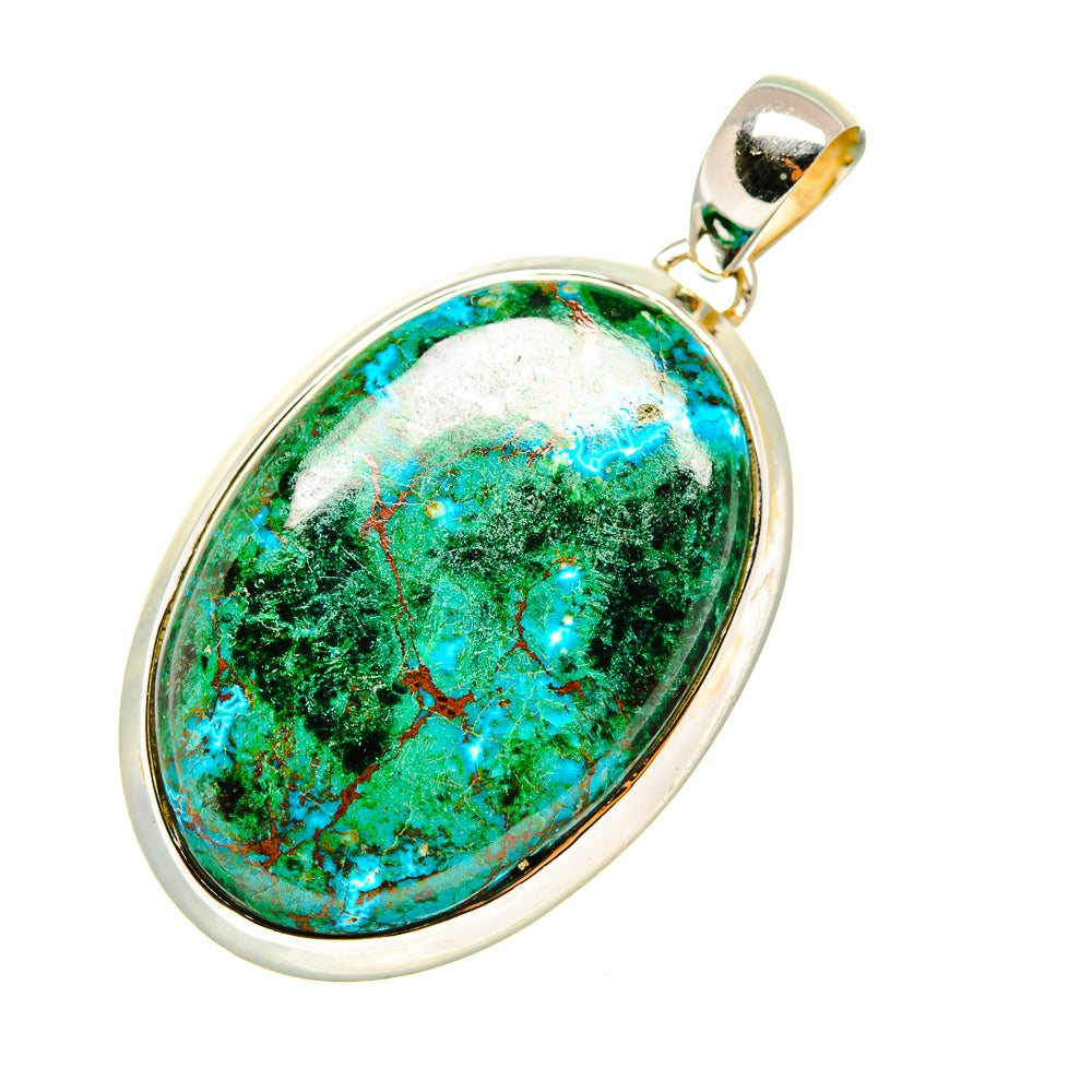 Chrysocolla Pendants handcrafted by Anasilvercos - PD7413