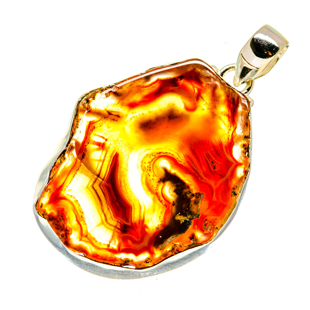 Agate Slice Pendants handcrafted by Anasilvercos - PD741434