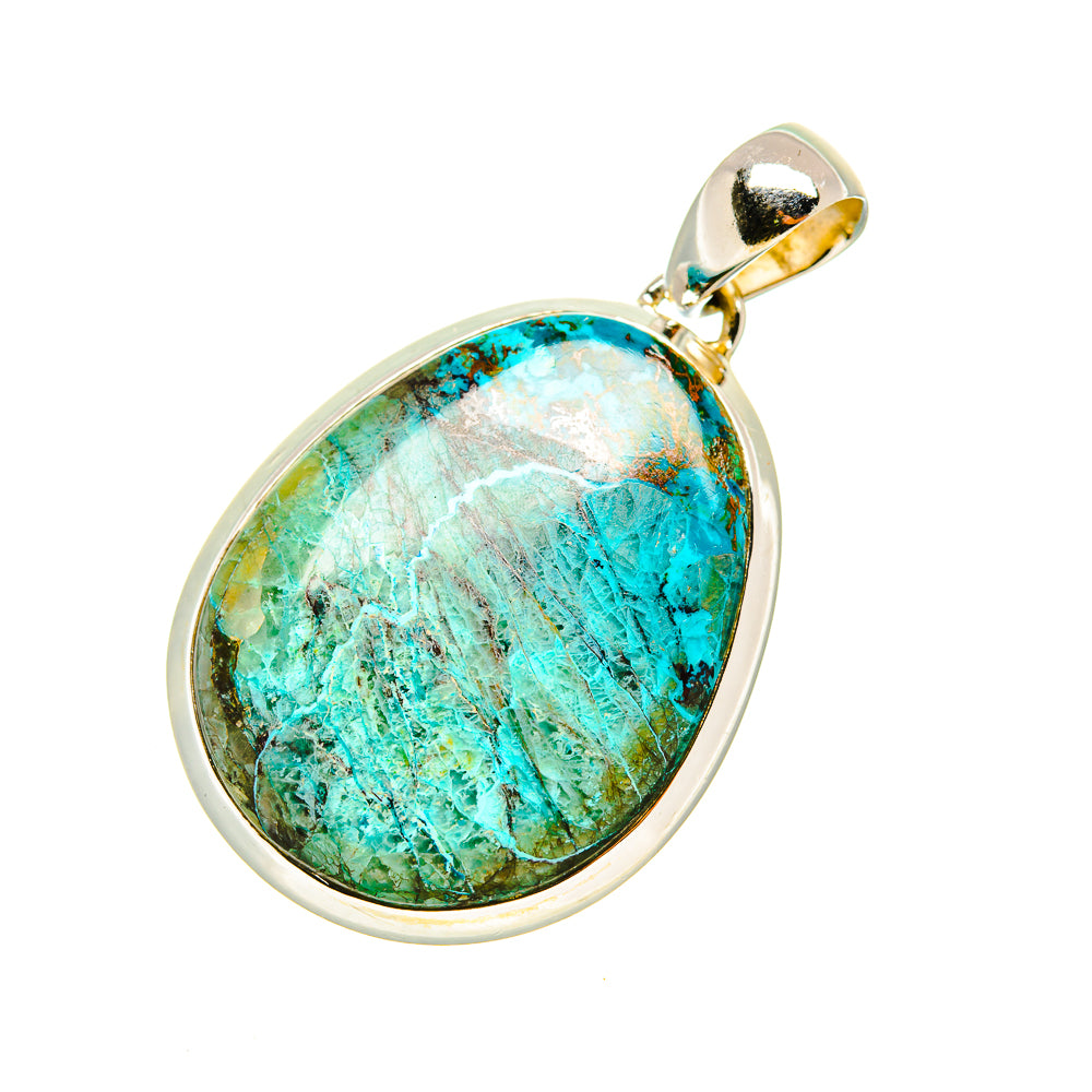Chrysocolla Pendants handcrafted by Anasilvercos - PD7415