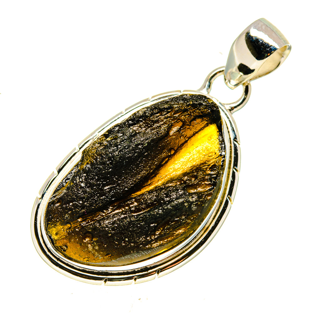 Tektite Earrings handcrafted by Anasilvercos - PD741685