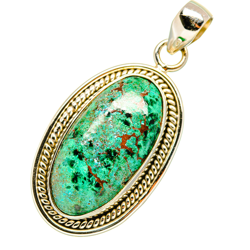 Tibetan Turquoise Pendants handcrafted by Anasilvercos - PD7417