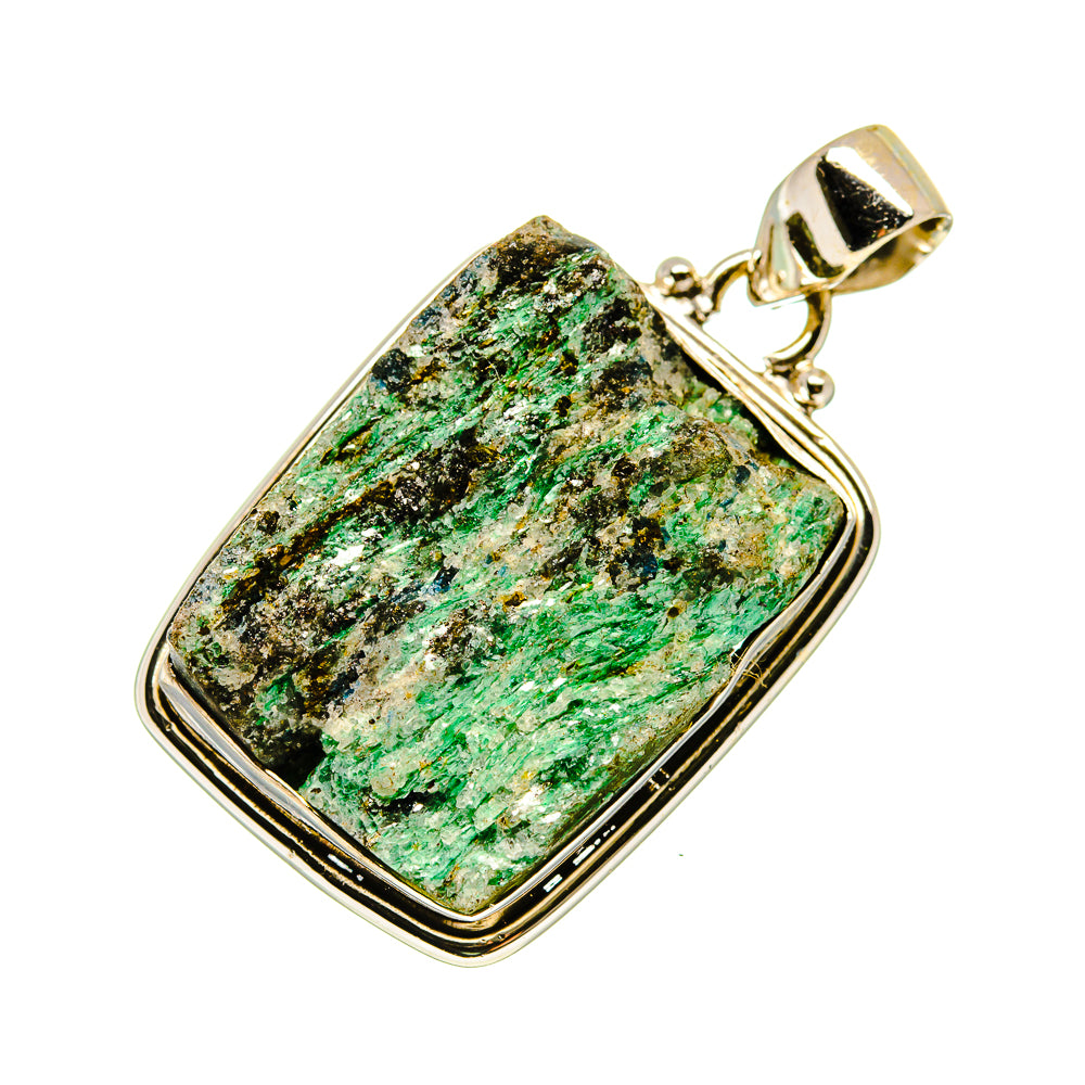 Green Fuchsite Crystal Pendants handcrafted by Anasilvercos - PD741771