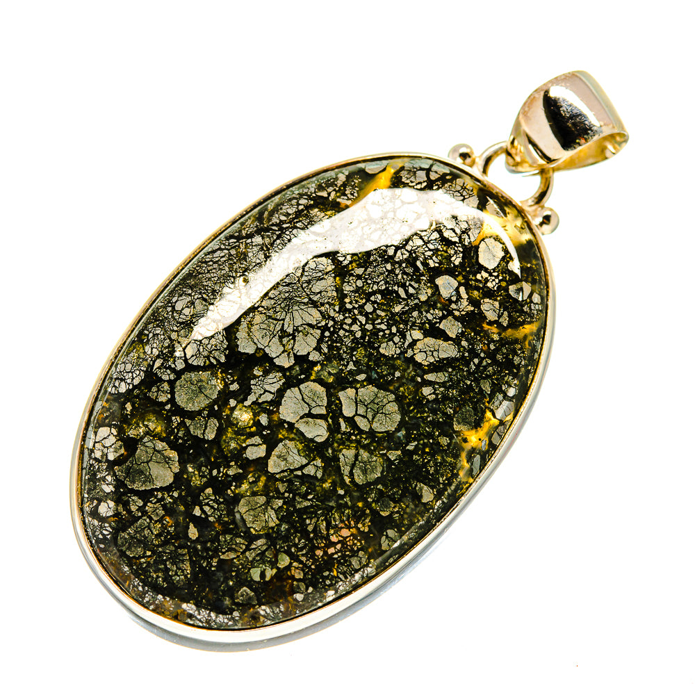 Feder Pyrite Pendants handcrafted by Anasilvercos - PD741791