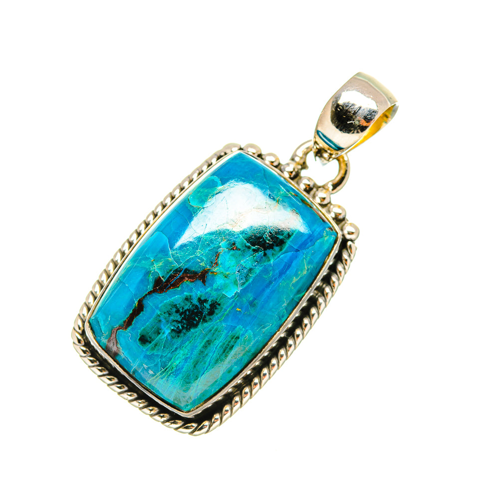 Chrysocolla Pendants handcrafted by Anasilvercos - PD7418
