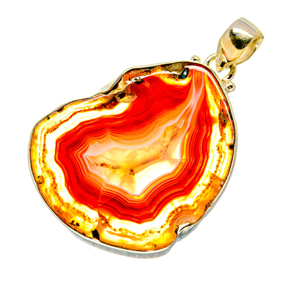 Agate Slice Pendants handcrafted by Anasilvercos - PD741822