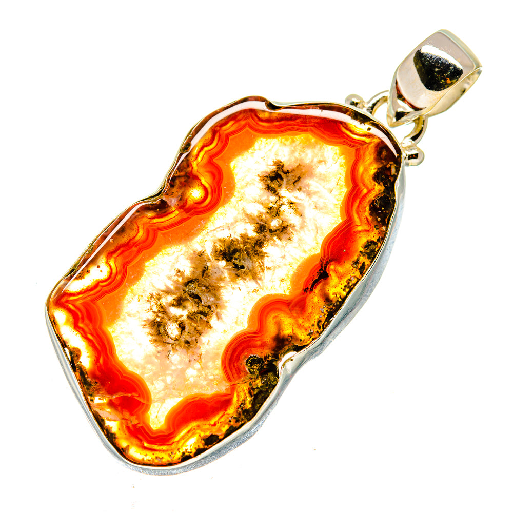 Agate Slice Pendants handcrafted by Anasilvercos - PD741825