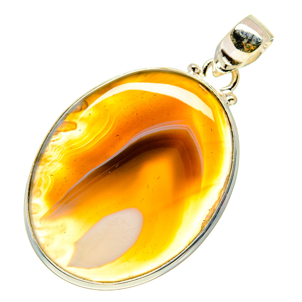 Botswana Agate Pendants handcrafted by Anasilvercos - PD741903