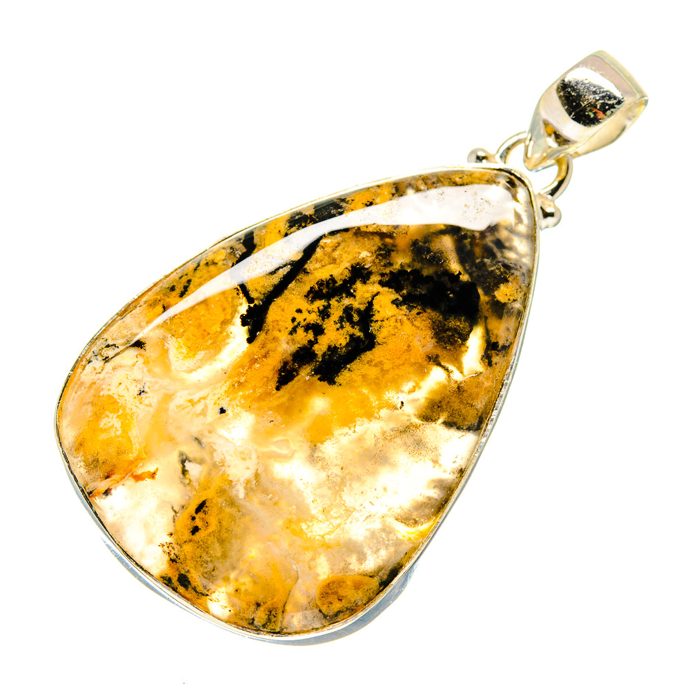 Plume Agate Pendants handcrafted by Anasilvercos - PD741954