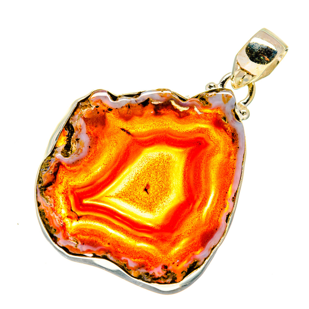 Agate Slice Pendants handcrafted by Anasilvercos - PD742039