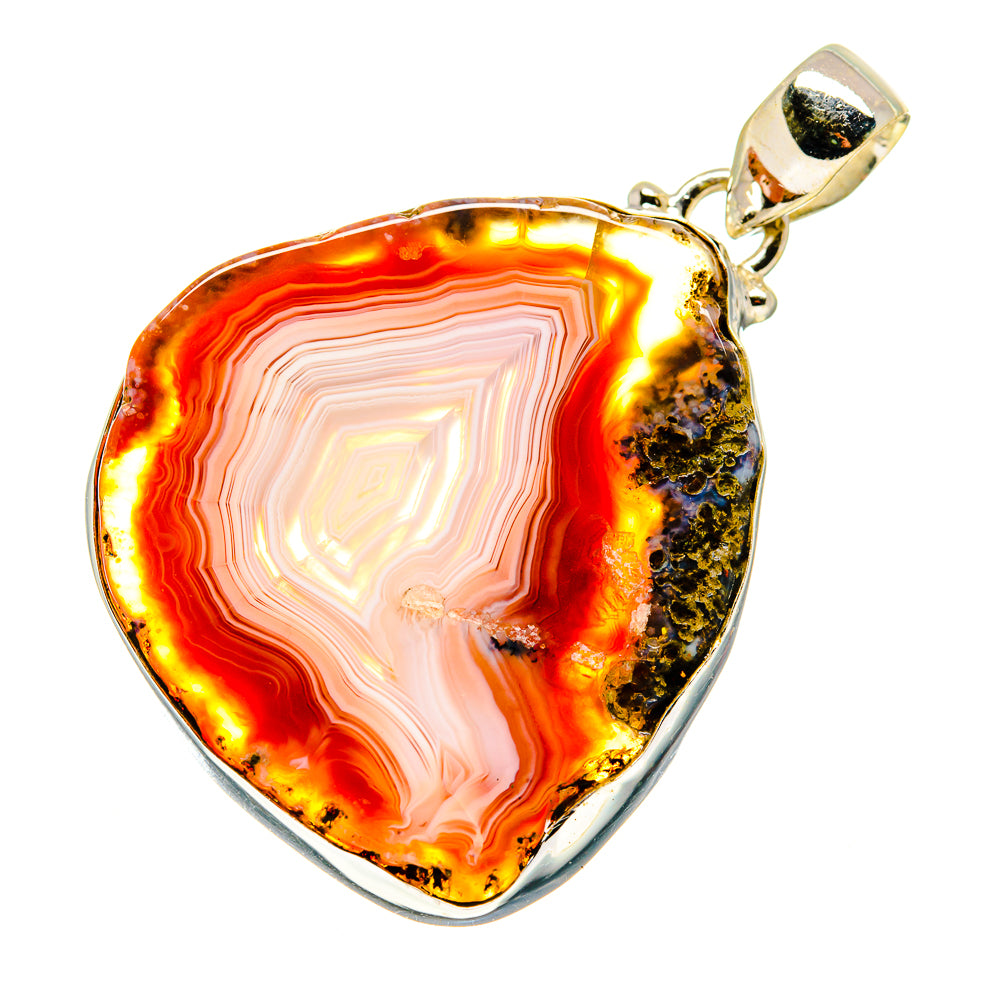 Agate Slice Pendants handcrafted by Anasilvercos - PD742044