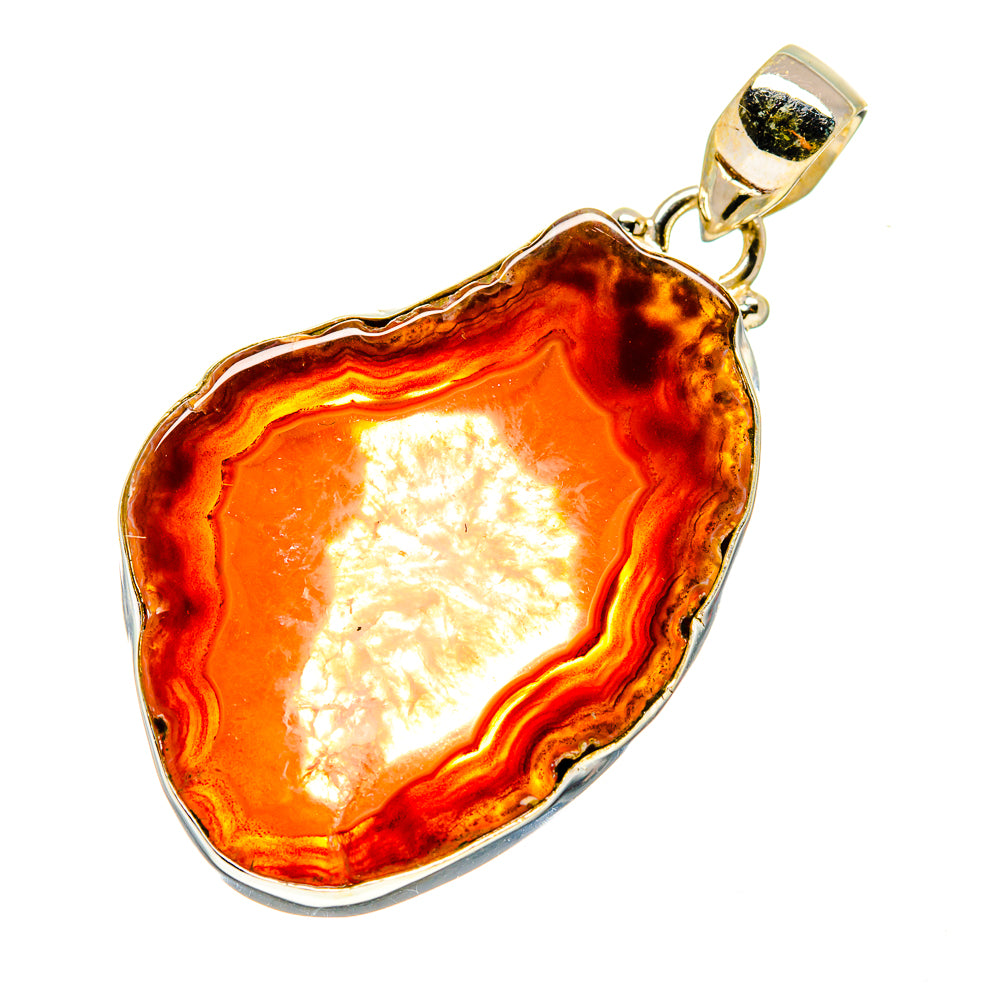 Agate Slice Pendants handcrafted by Anasilvercos - PD742054