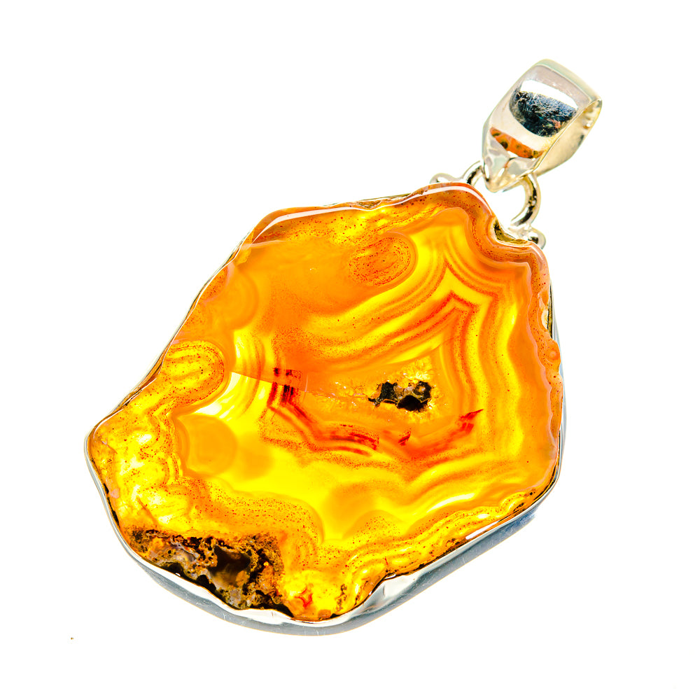 Agate Slice Pendants handcrafted by Anasilvercos - PD742071