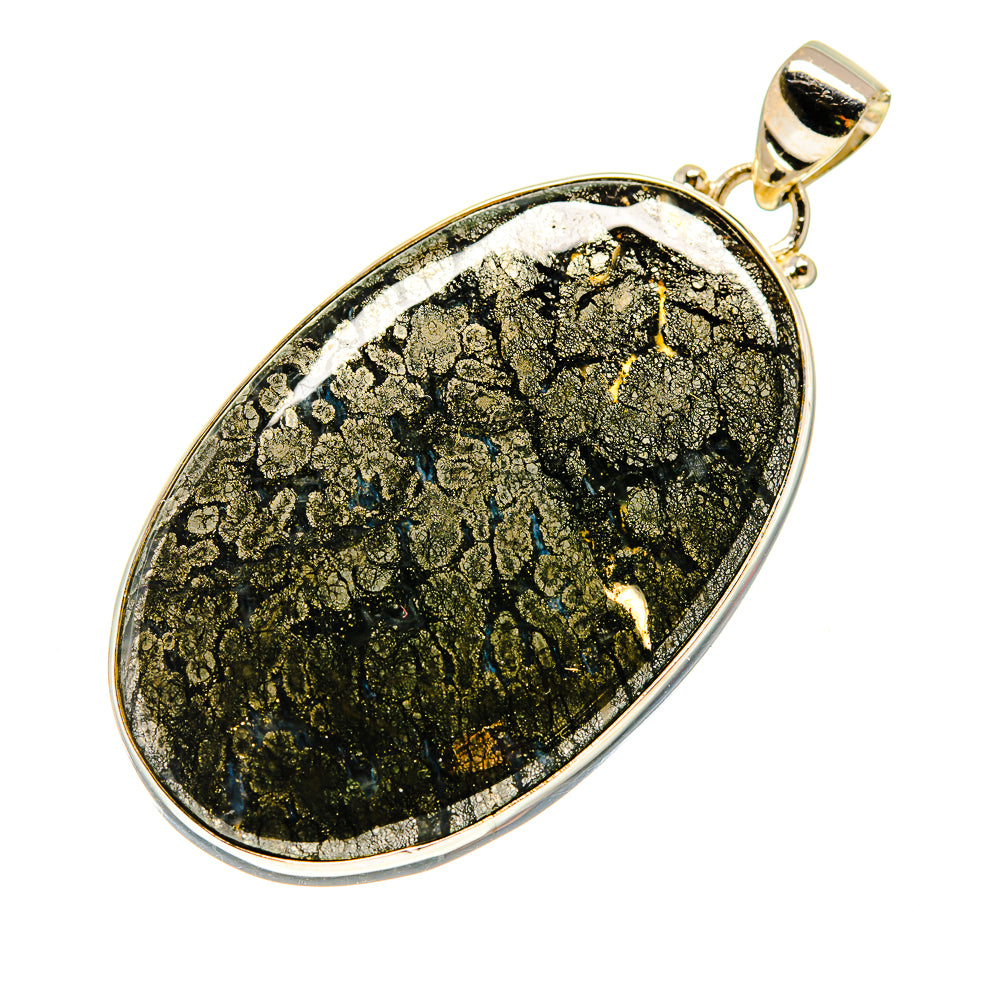 Feder Pyrite Pendants handcrafted by Anasilvercos - PD742082