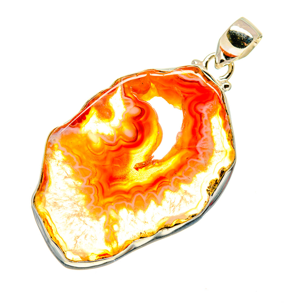 Agate Slice Pendants handcrafted by Anasilvercos - PD742087