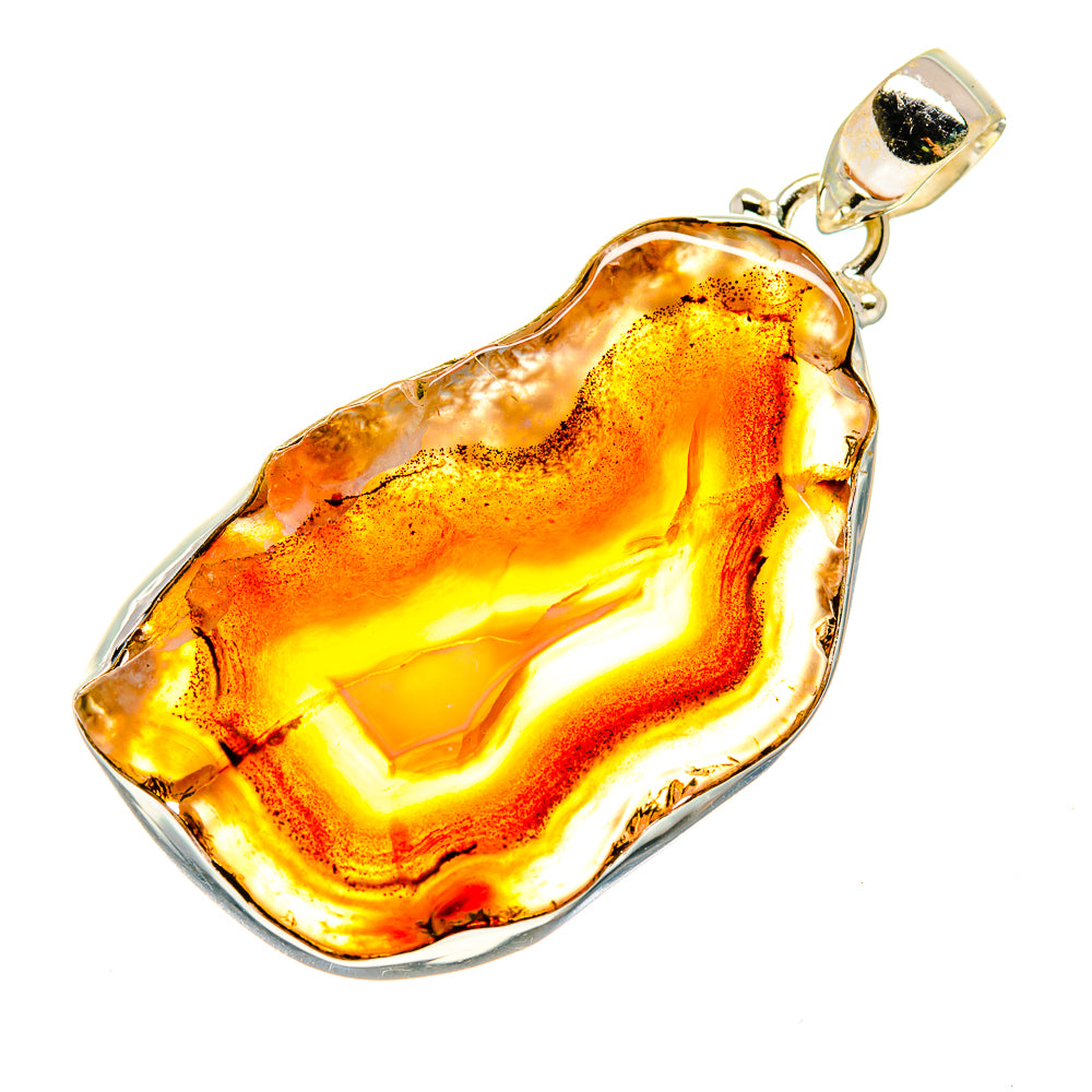 Agate Slice Pendants handcrafted by Anasilvercos - PD742097