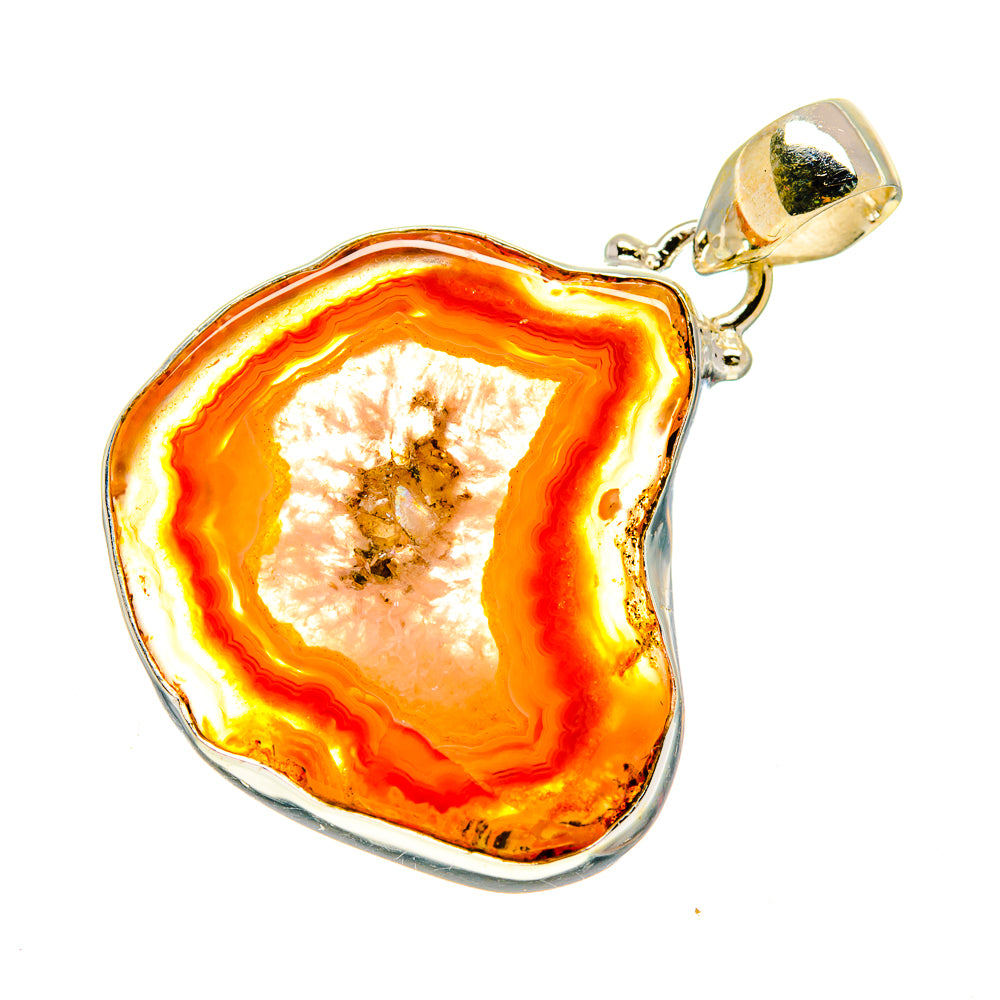 Agate Slice Pendants handcrafted by Anasilvercos - PD742104