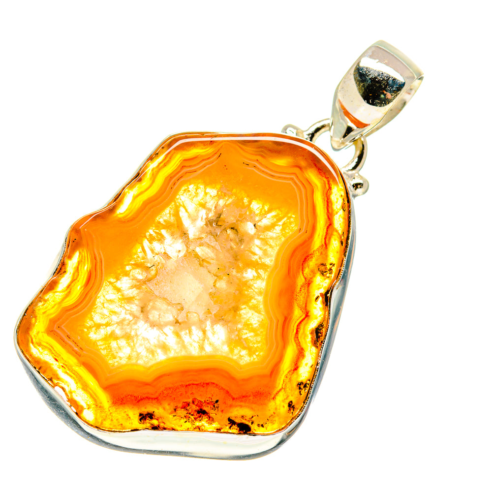 Agate Slice Pendants handcrafted by Anasilvercos - PD742107
