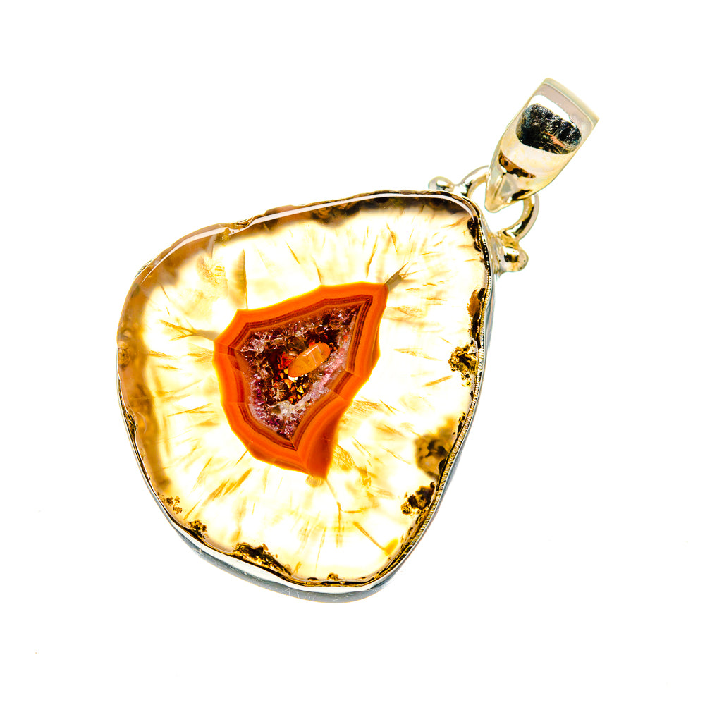 Agate Slice Pendants handcrafted by Anasilvercos - PD742108