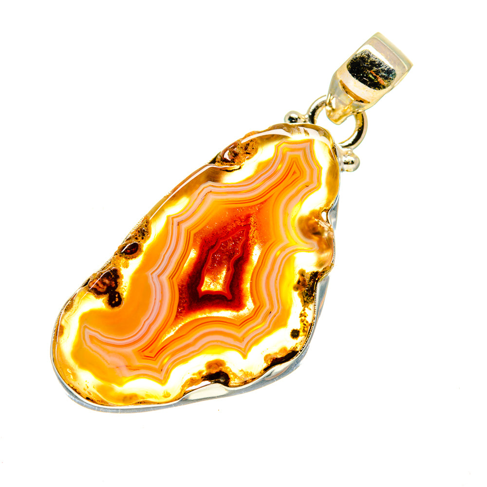 Agate Slice Pendants handcrafted by Anasilvercos - PD742145
