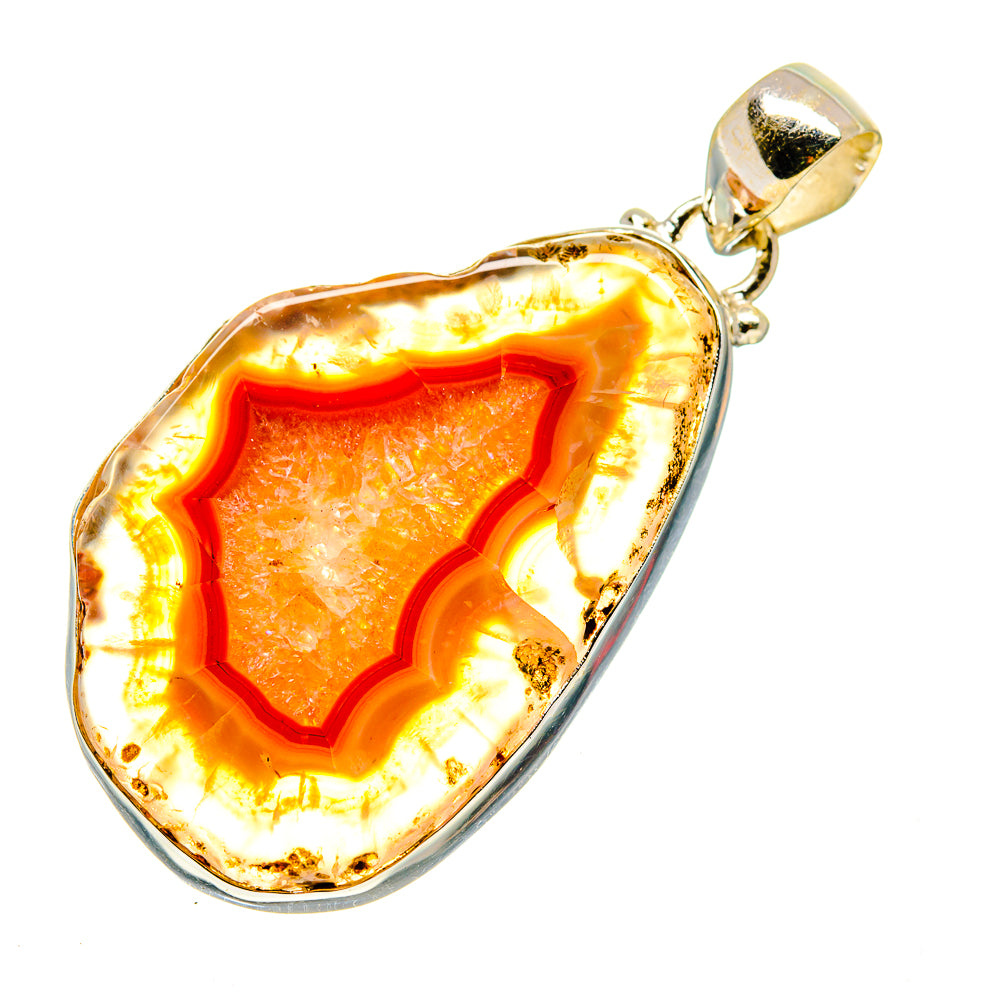Agate Slice Pendants handcrafted by Anasilvercos - PD742162