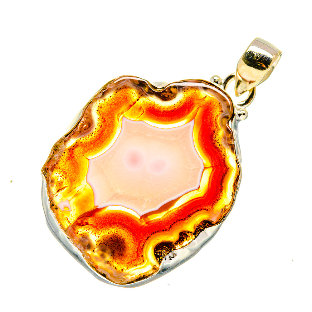 Agate Slice Pendants handcrafted by Anasilvercos - PD742202