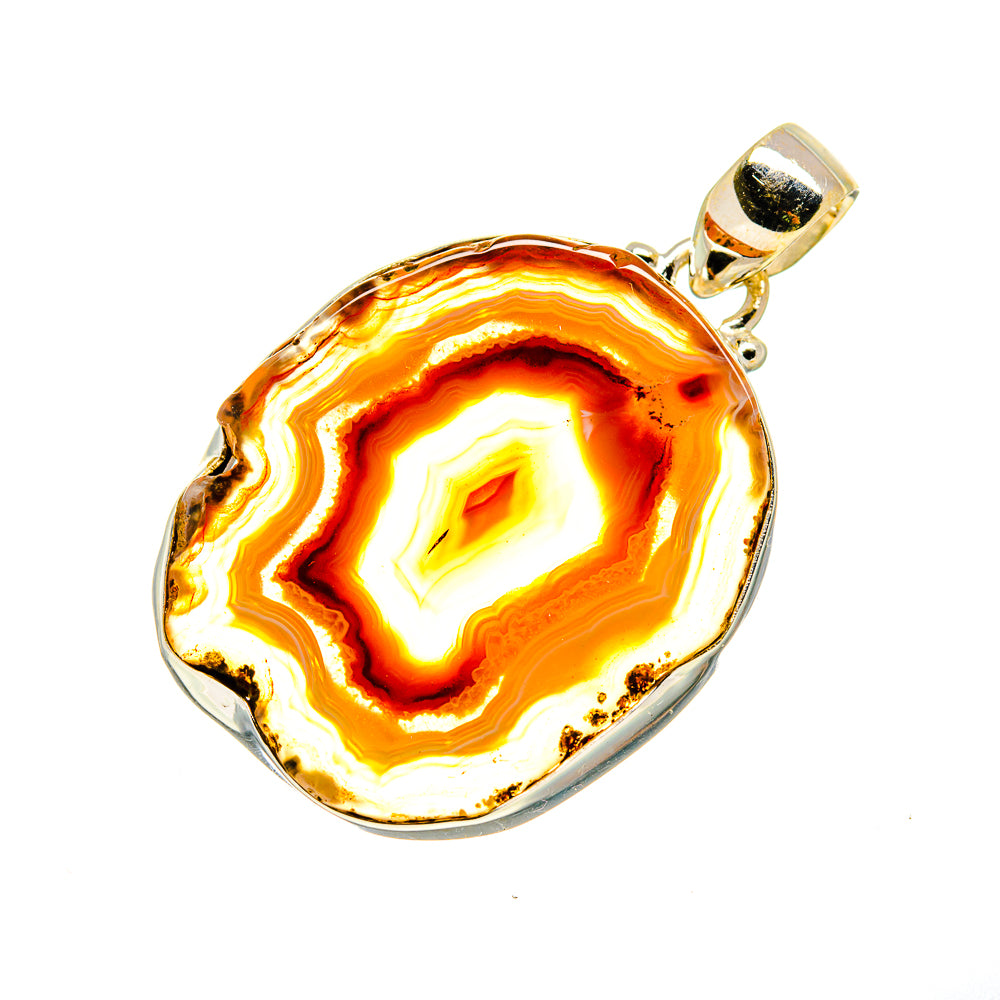 Agate Slice Pendants handcrafted by Anasilvercos - PD742206